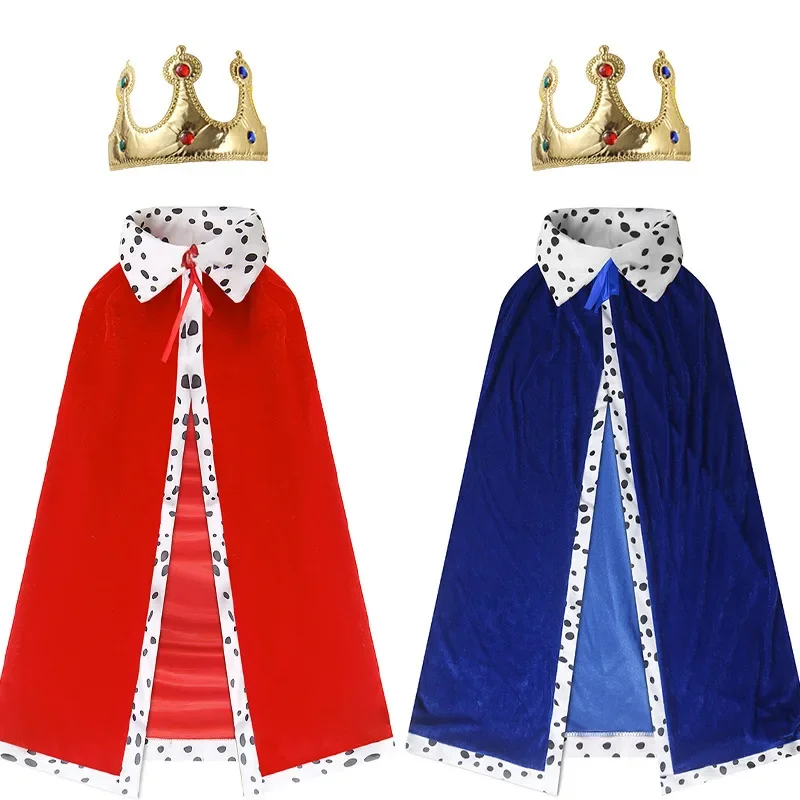 Children's Six One Festival Halloween King Adult Manteau Prince Princess Mantle Festival Makeup Ball Performance Costume