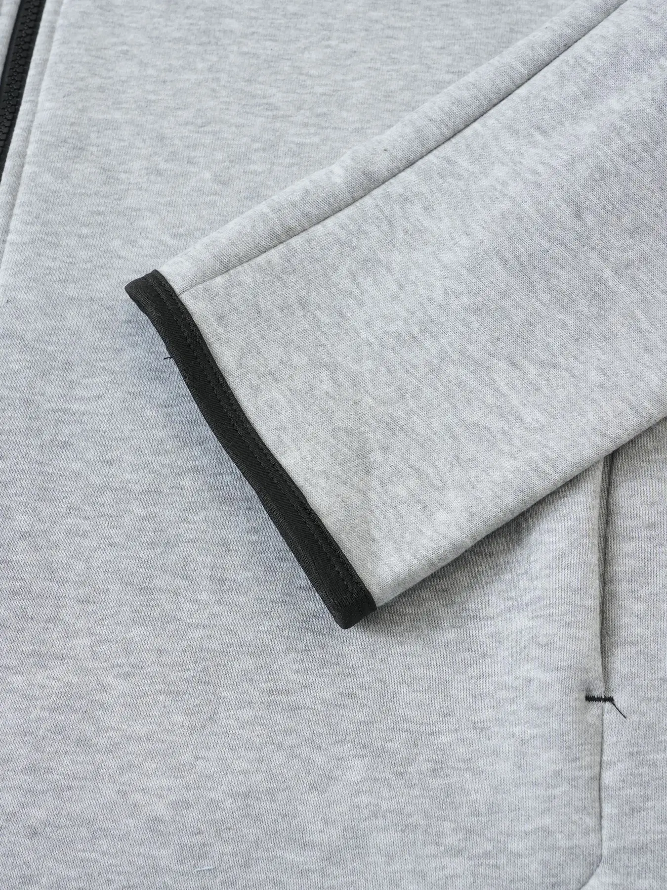 2-teiliger Herren-Sportanzug für Frühling und Herbst, Kapuzenjacke mit Reißverschluss und Jogginghose, lässiger Alltags-Sportanzug für Männer im Freien – Detail 9