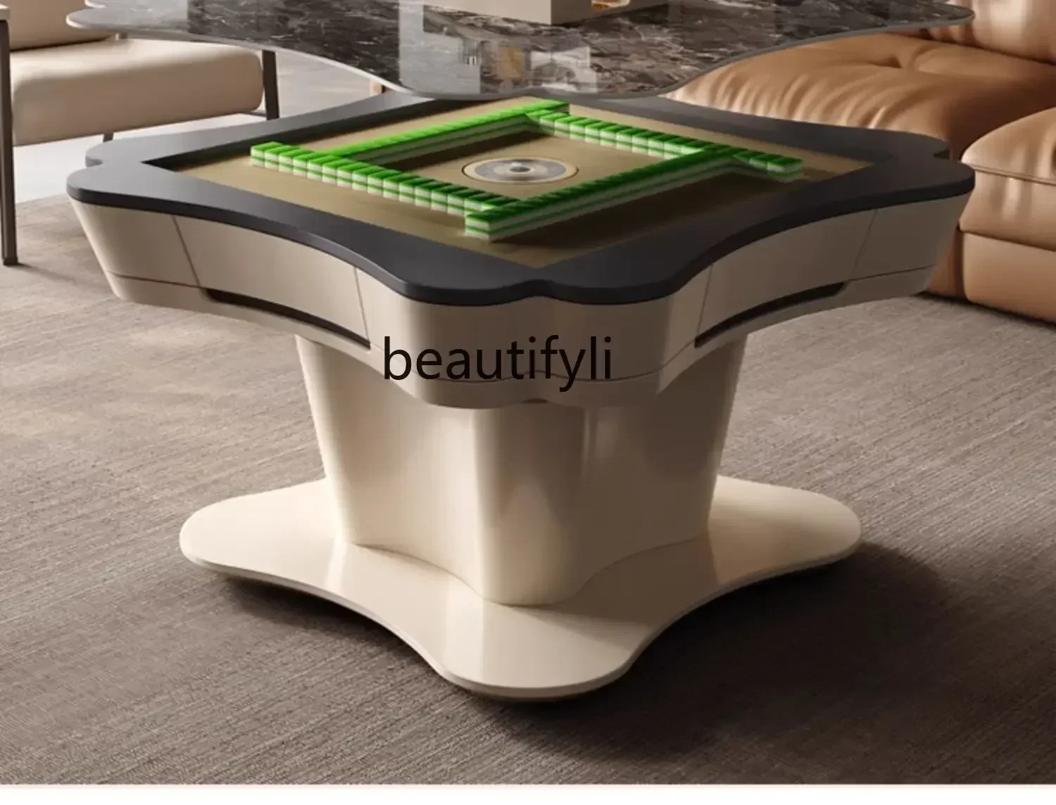 

XX39Multifunctional lifting mahjong table Automatic living room Household electric mahjong dining table Integrated