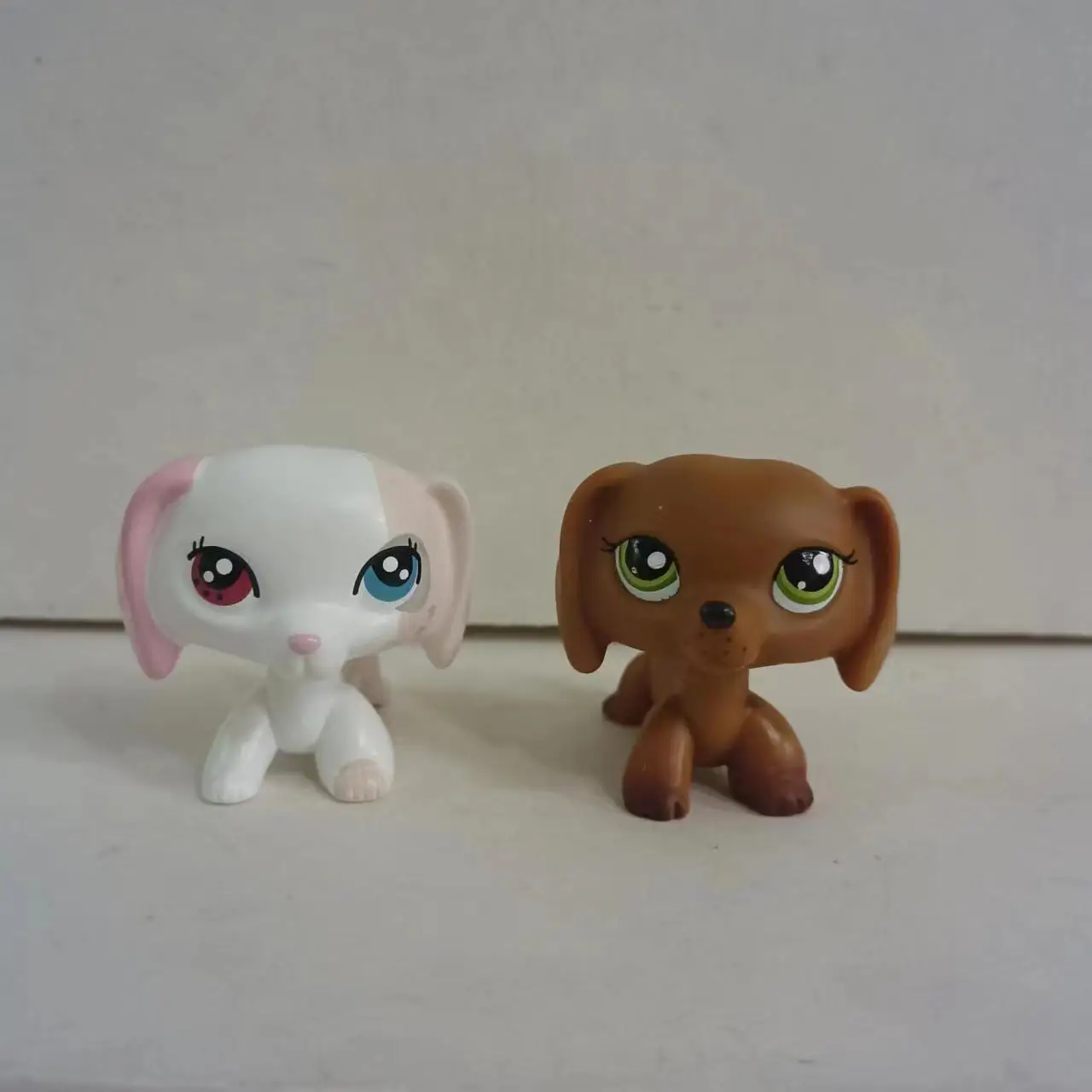 2pcs/lot LPS Action Figure pet shop Dog OOAK#407 Littlest Pet Shop kid toy