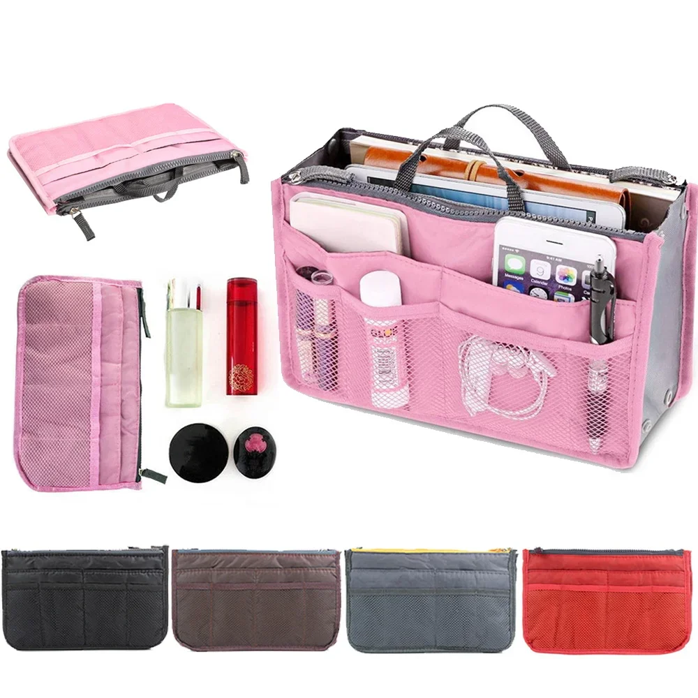 Organizer-Einsatztasche, Reise-Einkaufstüten, Handtaschen, großes Liner, Damen-Make-up-Aufbewahrungspakete, neue Damen-Kosmetiktasche, Paket für Zuhause/Auto