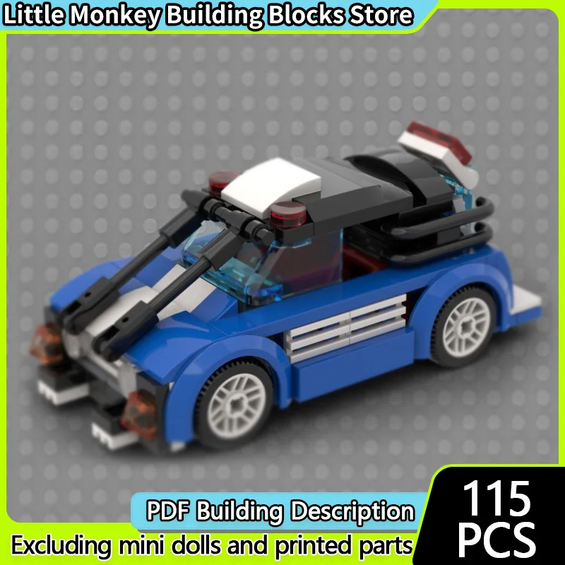 

City Car Model MOC Building Bricks City Riot Control Police Car Modular Technology Children Holiday Gifts Assemble Toys Suit