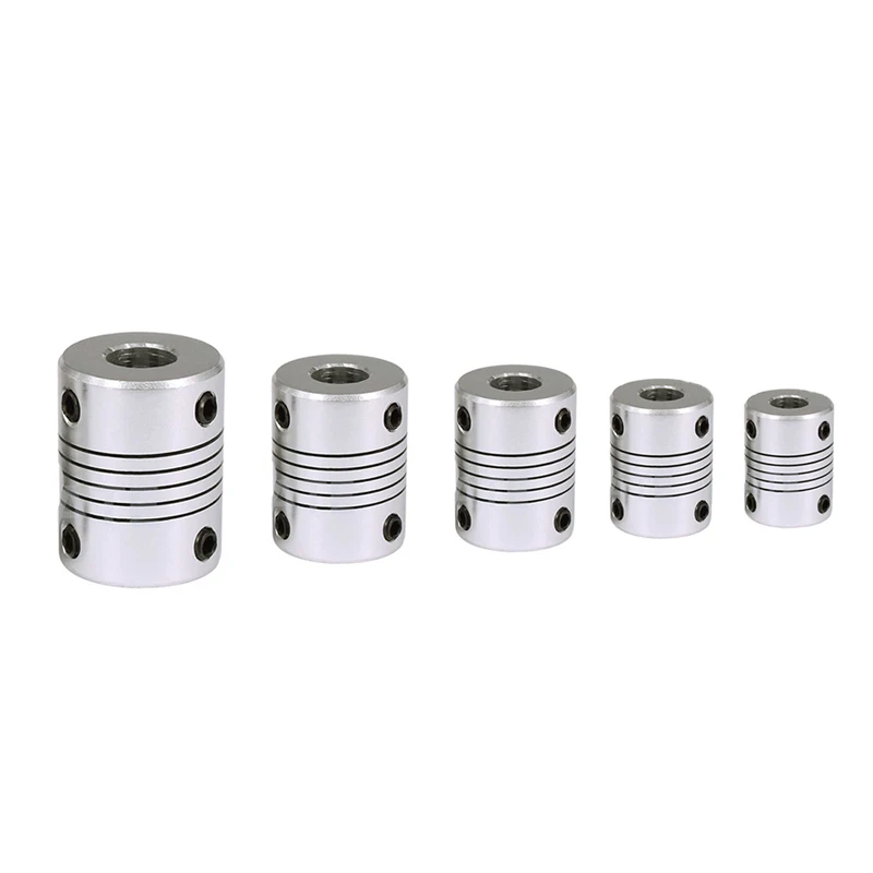 D19L25 Aluminum Flexible Coupling 3mm 4mm 5mm 6.35mm 8mm 10mm CNC Stepper Motor Coupler Encoders Engraving Machine