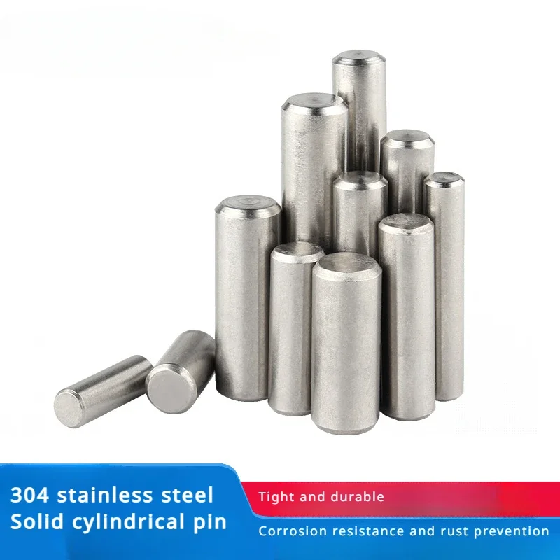 M1 M1.5 M2 M2.5 M3 M4 M5 M6 M8 M10 Cylindrical Pin Locating Dowel 304 Stainless Steel Fixed Shaft Solid Rod GB119 4~100mm