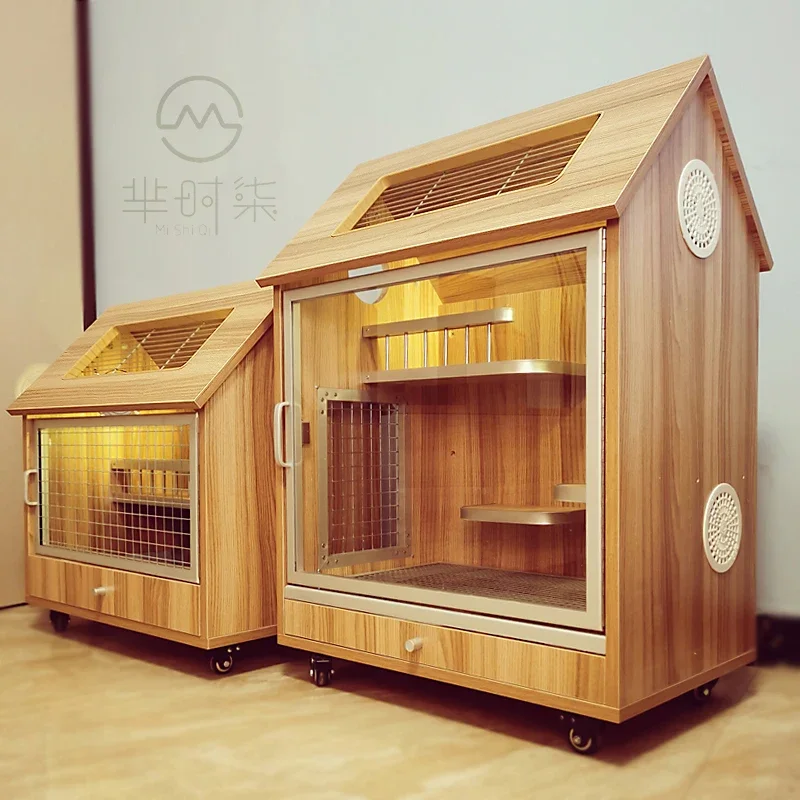 Solid Wood Ecological Board Household Totoro Cabinet Cage Anti-Bite Waterproof Totoro Special Villa Sugar Glider Cage