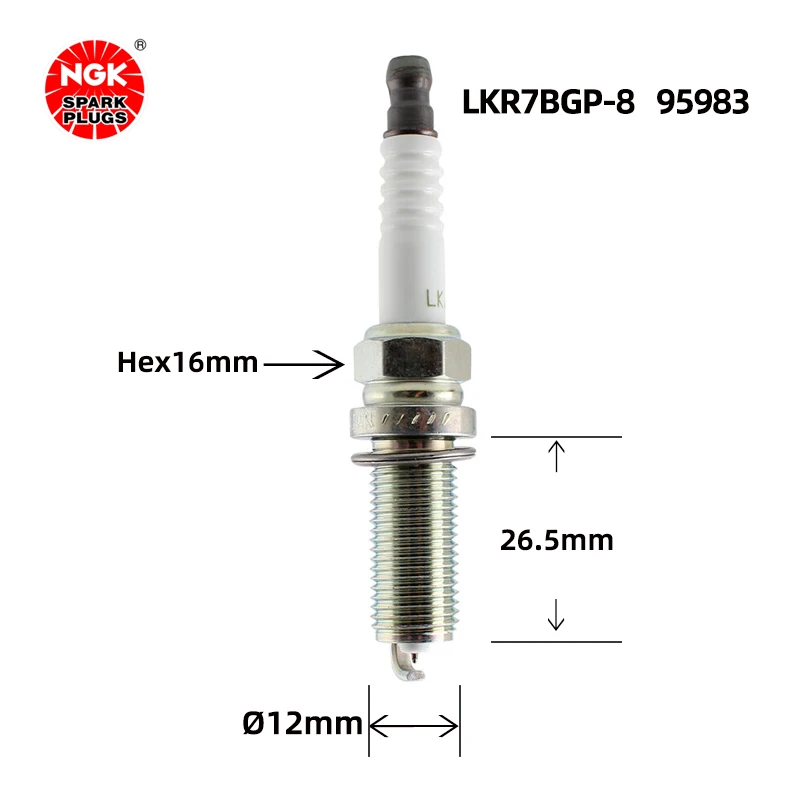 NGK Platinum Spark Plug LKR7BGP-8 95983 is suitable for the Mercedes-Benz C-E Class（4PCS)