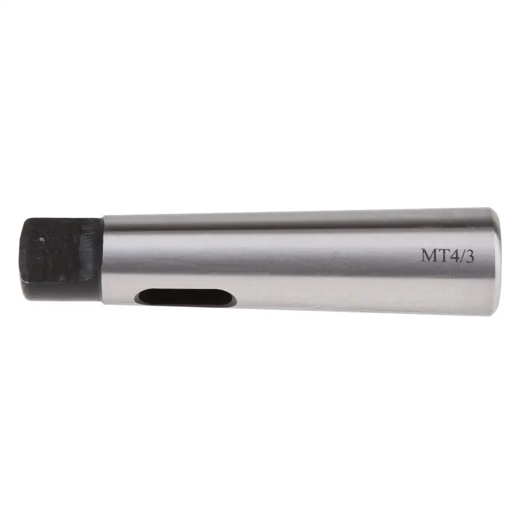 Precision Ground Morse Taper Sleeve MT4 to MT3 Silver Steel Drill Adapter for Lathe Milling Operations