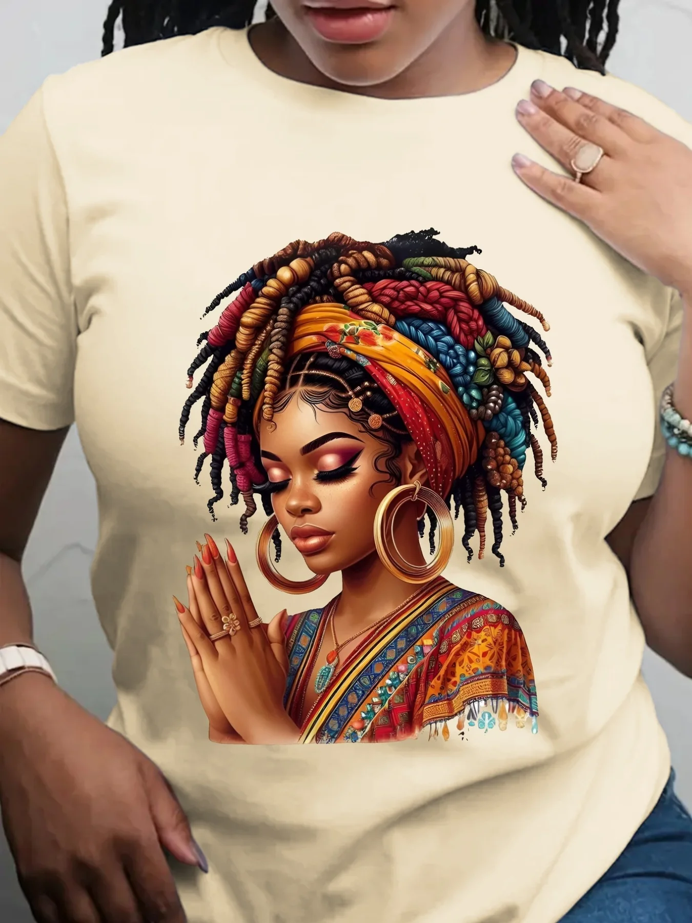 African Pattern Short-sleeved T-shirt, Suitable for Women, Universal in All Seasons, Breathable High-quality Fabric, Casual Sportswear, Machine Washed and Durable.