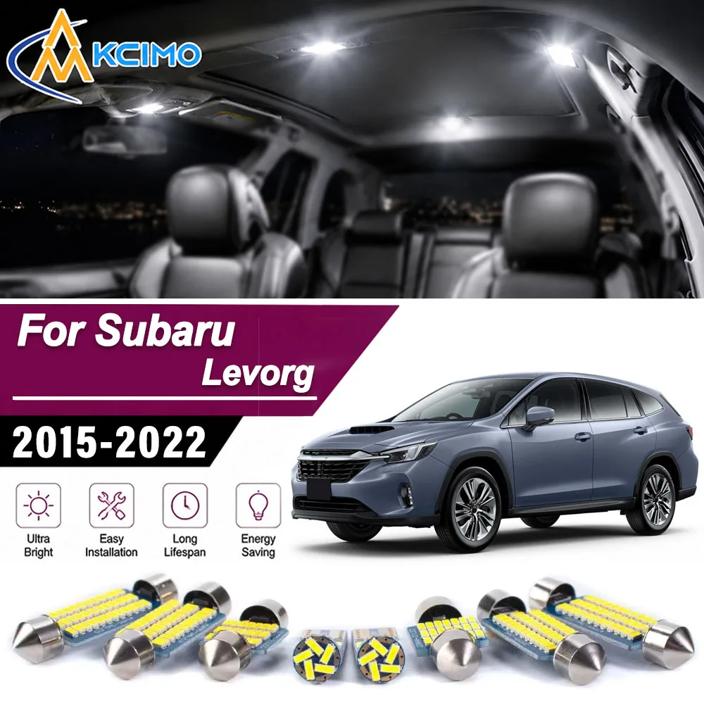 Plug And Play Canbus Error Free LED Indoor Lighting Bulbs Accessories For Subaru Levorg 2015-2022 Auto Interior Lights
