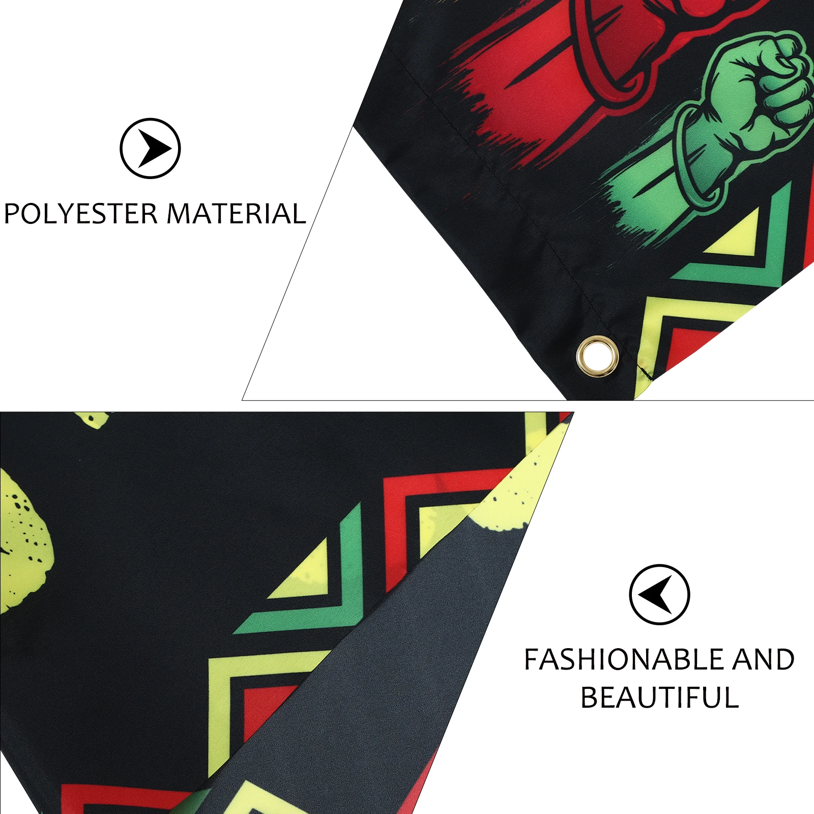 

1 Pair Door Hanging Couplets Month Polyester Porch Banner Juneteenth Flag Party Decoration Backdrop Indoor Outdoor