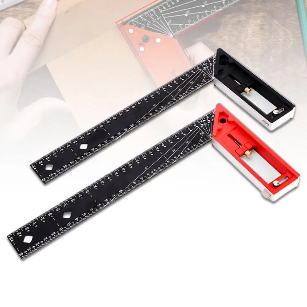 Universal Combination Measuring Ruler Multi-Angle Angle 45/90 Gauge Right Angle Ruler L Square Right Angles Ruler