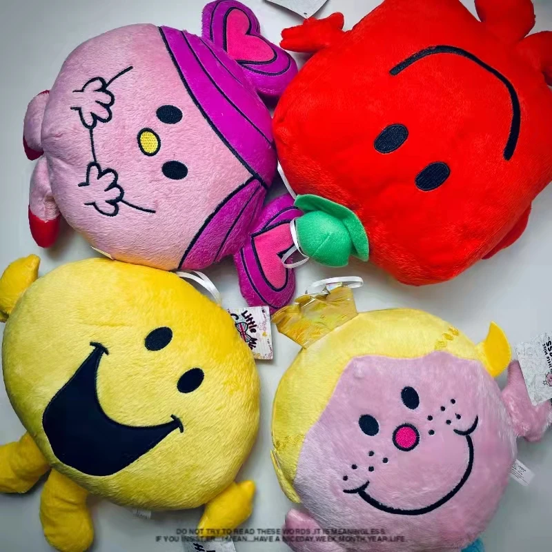 Mr Men and Little Miss Anime Figure Kawaii Doll Cute Mr. Tickle Strong Chatterbox Pendant Toys Kids Boy Girl Gift