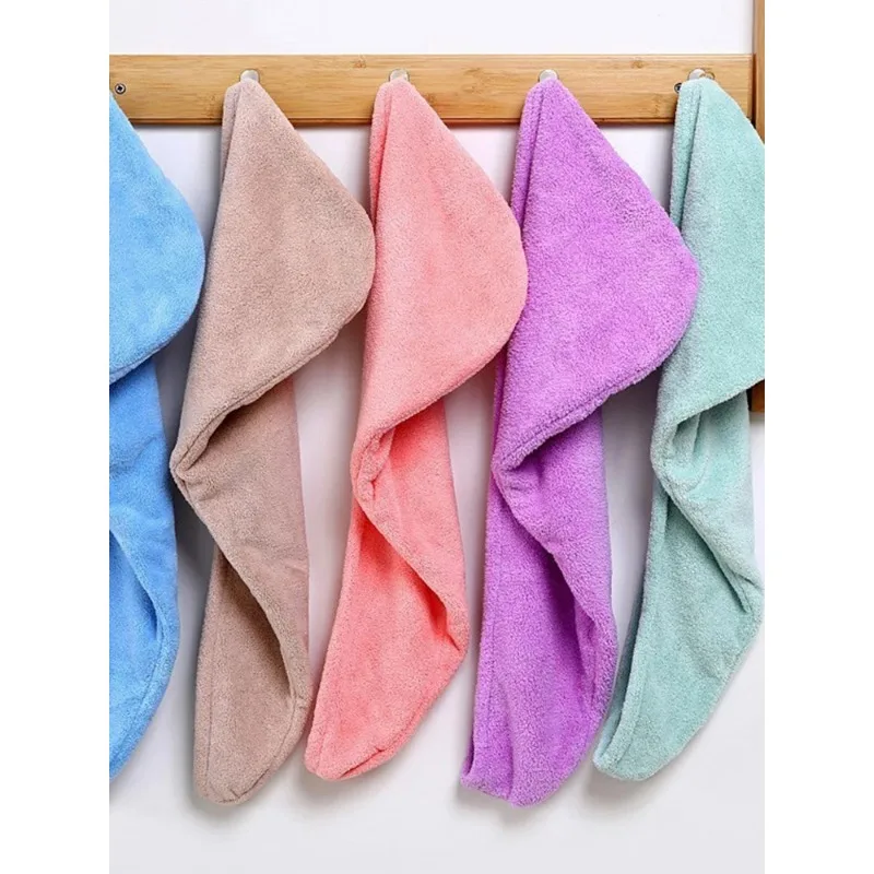 Women Long Hair Quick-Dry Hair Towel Soft Microfiber Towels Shower Cap Towel Bath Hats for Women Dry Hair Cap Lady Turban Head
