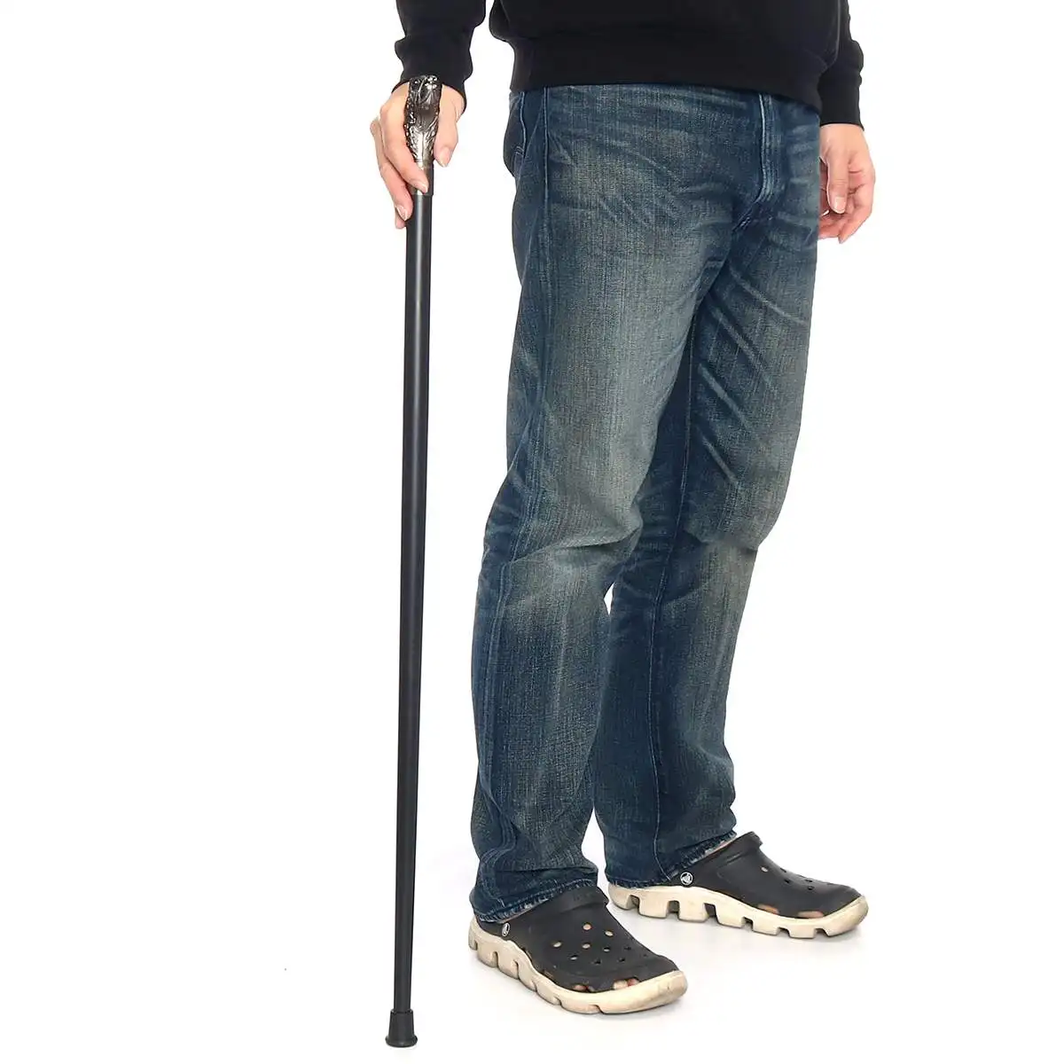 Bronze Dog Head Luxury Decorative Walking Stick Canes For Men Fashion Elegant Walking Cane Man Vintage Hand Walking Stick