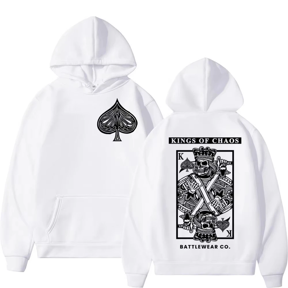 25 بلوفرات فضفاضة على الموضة ملك الفوضى ملابس المعركة Co جرافيك هوديي ملابس رجالية بلوزات كلاسيكية على الطراز القوطي للرجال والنساء غير رسمية #1