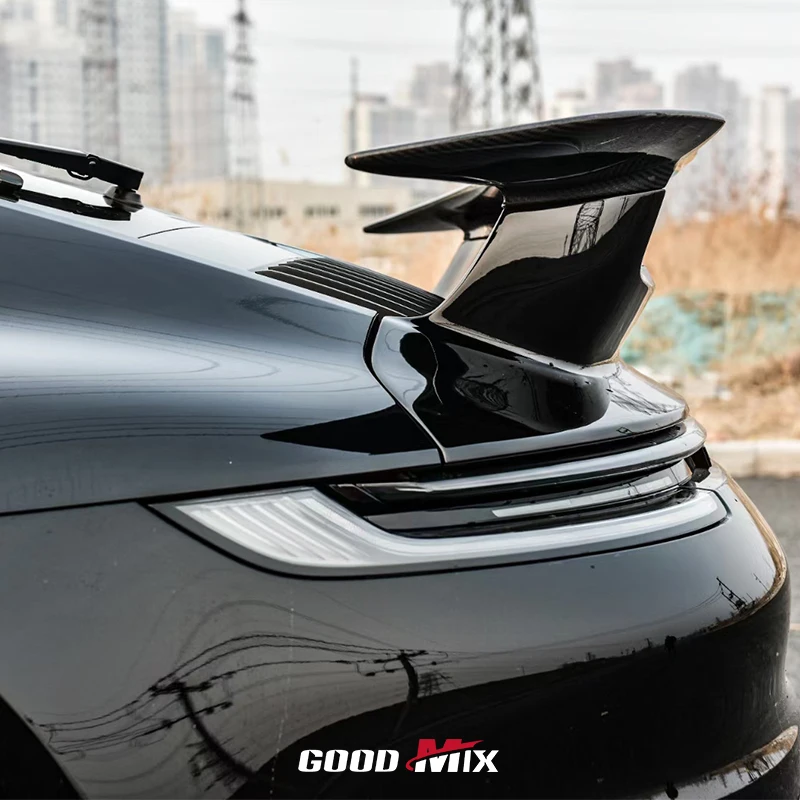 جناح سبويلر خلفي من ألياف الكربون الجافة طراز 2025 SD حصريًا لبورشه 911 992 كاريرا 4 S 4S