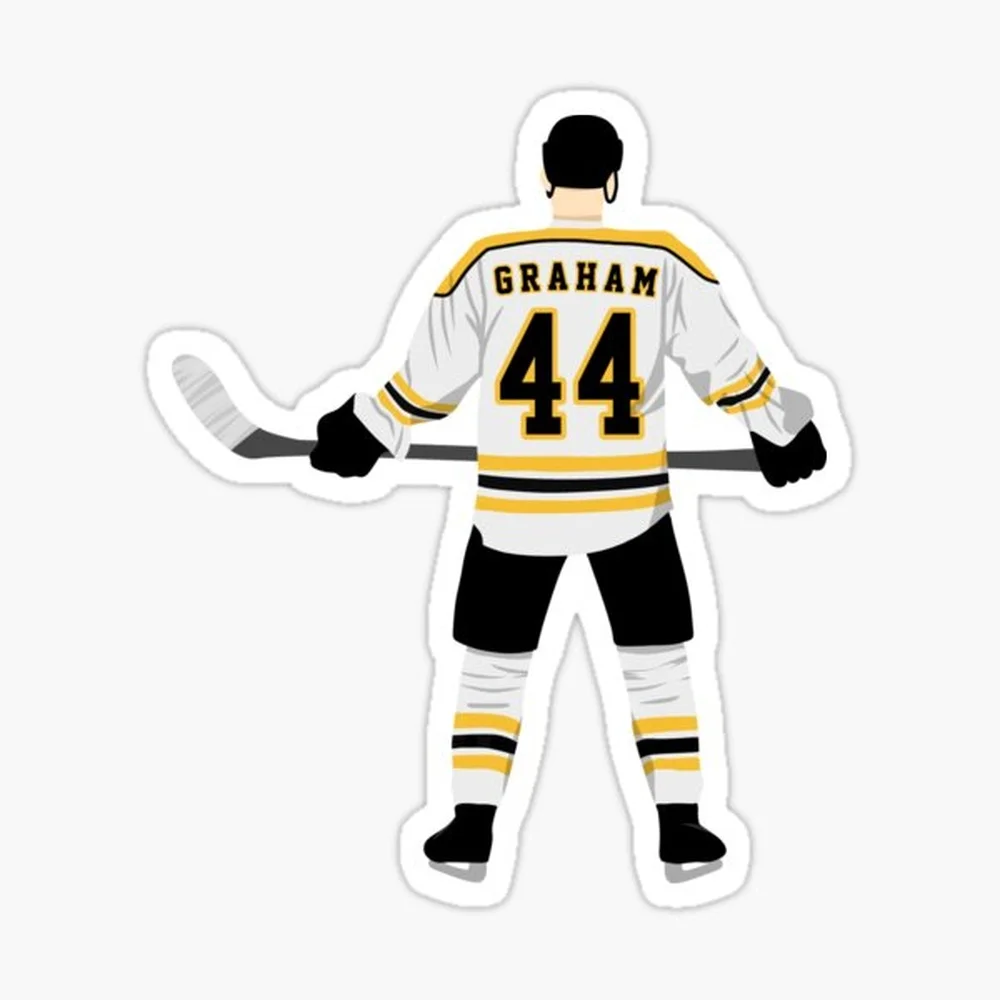 Garrett Graham (Off Campus) Hockey Jersey Sticker for Laptop Decor Bedroom Car Cute Cartoon Art Fashionable Public Suitcase