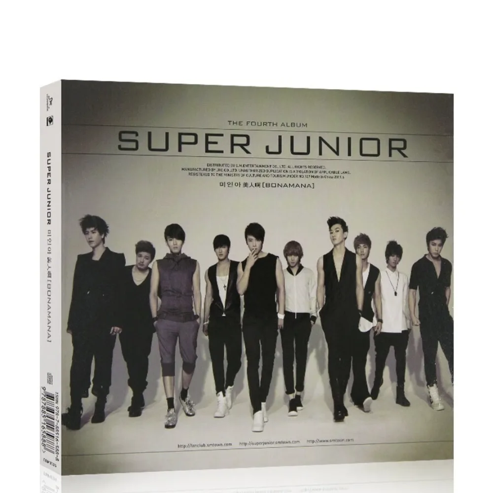 

Альбом Super Junior BONAMANA CD + Lyric Book Пересмотренная версия Коллекция K-Pop Dance