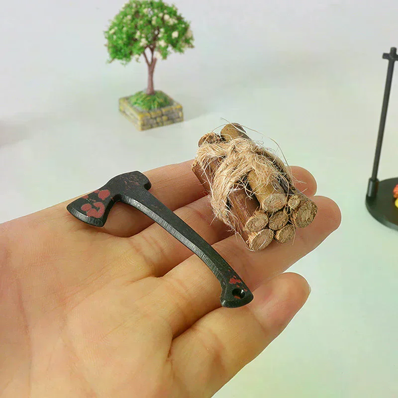 Campfire y tetera en miniatura, decoraciones modernas de escultura en miniatura con temática de fantasía, accesorios para manualidades DIY para el hogar y la cocina