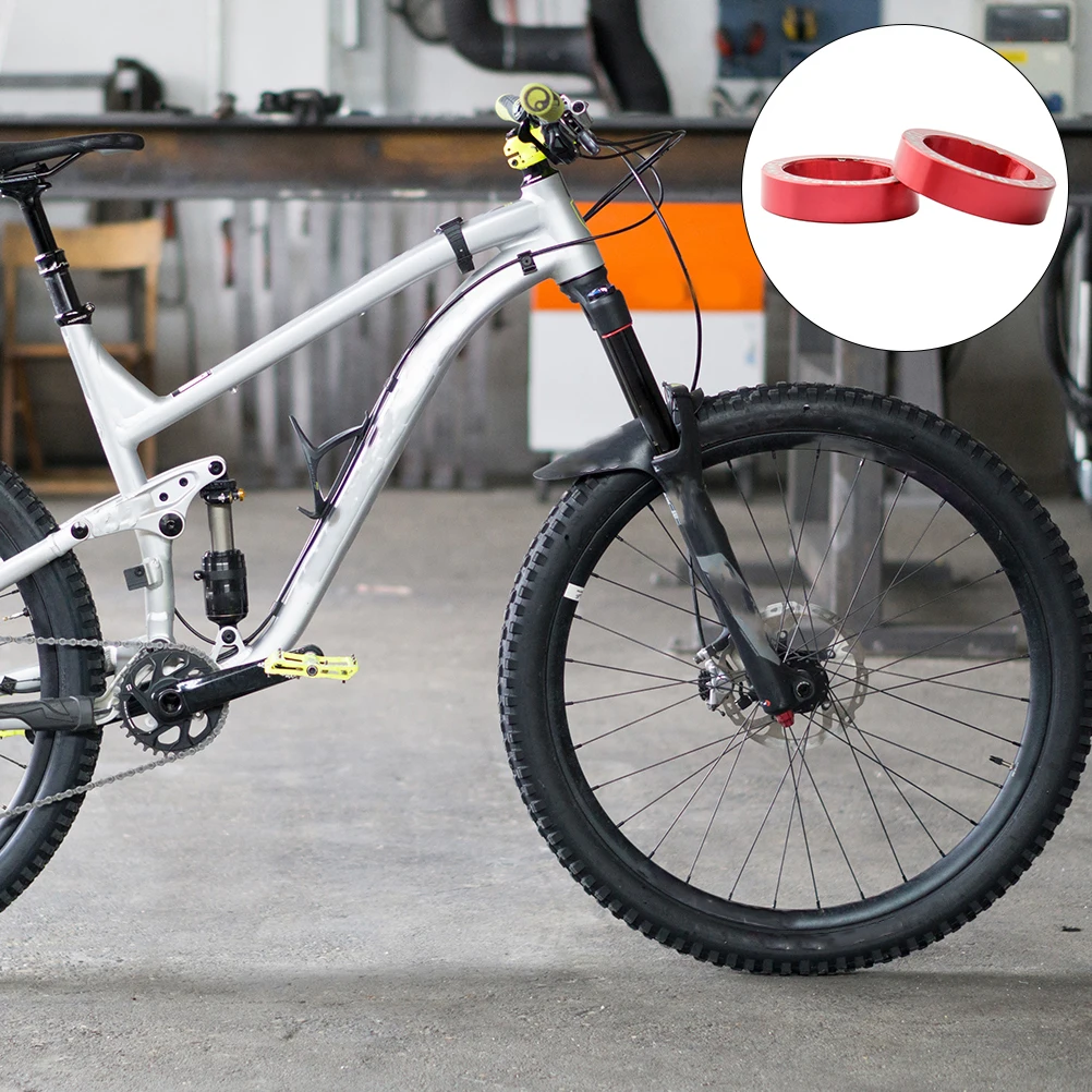 

2Pcs 5mm Hub Conversion Washers 100 to 110mm Smooth Comfortable Fastening Function for Mountain Road Bikes Bike Bolts Washers