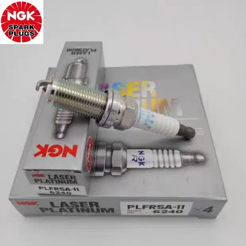 4/6PCS Original NGK PLFR5A-11 6240 Laser  Platinum Spark Plugs For Suzuki Vitra Nissan Teana Infiniti G35 QX56 VQ35DE