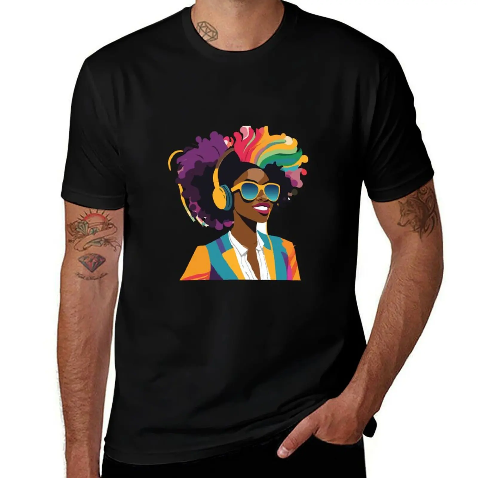 

DJ T-Shirt mens graphic t shirts anime t shirts oversize T-Shirt