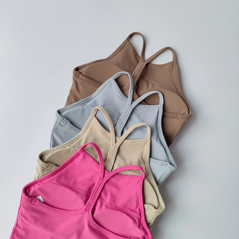 Summer Sports Underwear Women\'s Fitness Running Camisole Shockproof and Sagging Sexy Beauty Back Yoga Bra Quick Drying