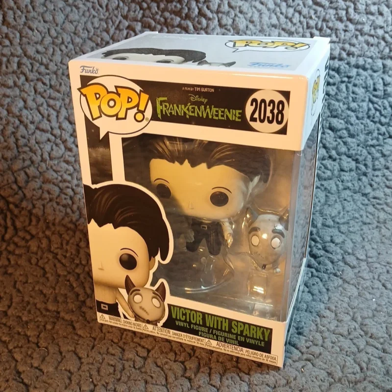 Figura Coleccionable de Vinilo FUNKO POP de Tim Burton, Frankenweenie, Victor y Sparky 2038, Adorno de Escritorio, Regalo para Fanáticos de la Película