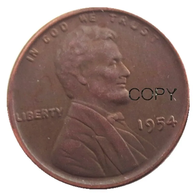 US 1954P/S/D Wheat One Cent 100% Copper Copy Coin