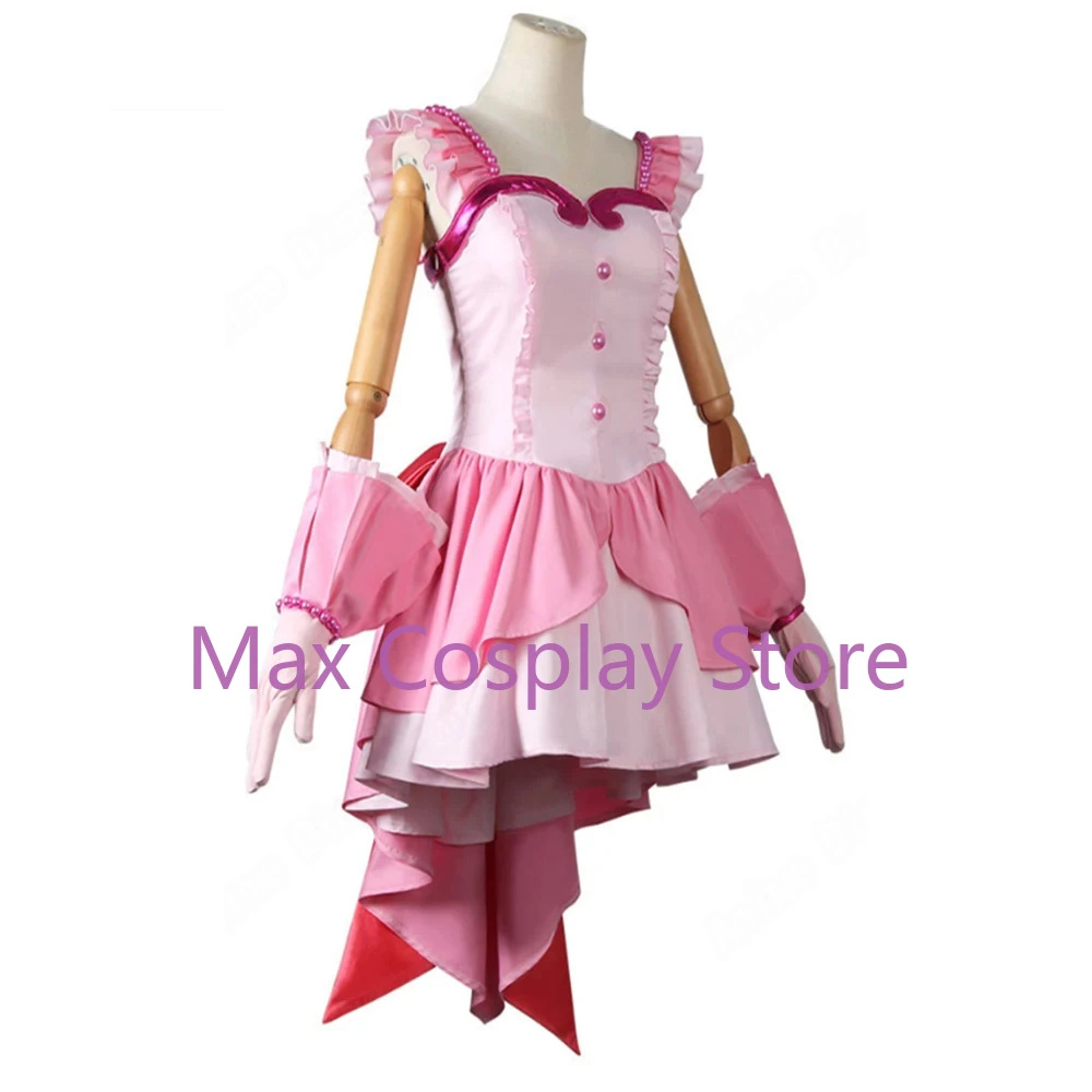 Max Cos-disfraz de Pichi Pitch para mujer, traje de Cosplay de Lucia Nanami, vestido rosa, talla personalizada