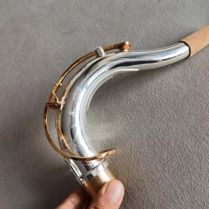 Silver-plated saxophone bend neck drop B tenor elbow blow nozzle good sound