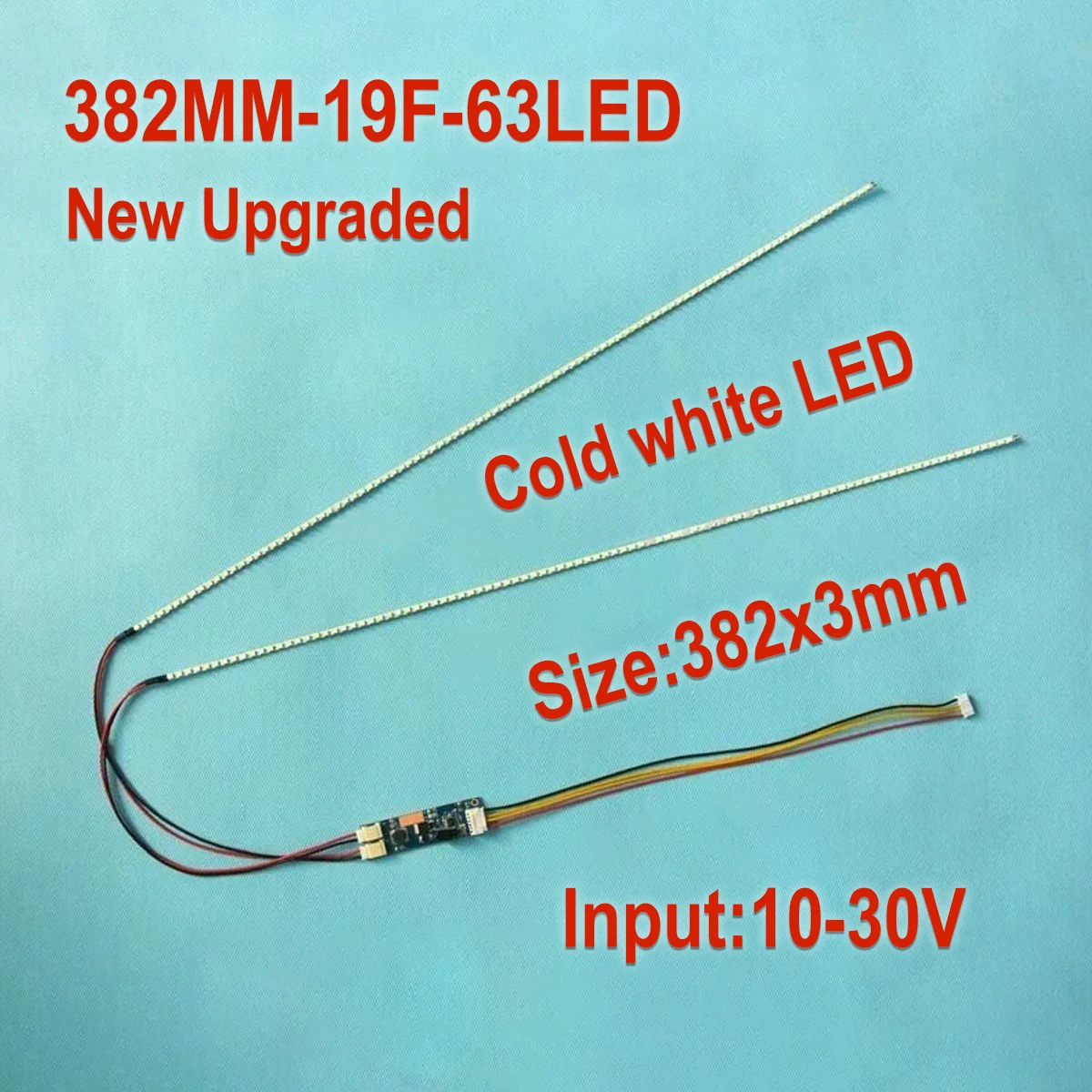 

NEW 5PCS 19'' 382MMX3MM Adjustable brightness led backlight strip kit,Update 19inch LCD ccfl panel to LED backlight