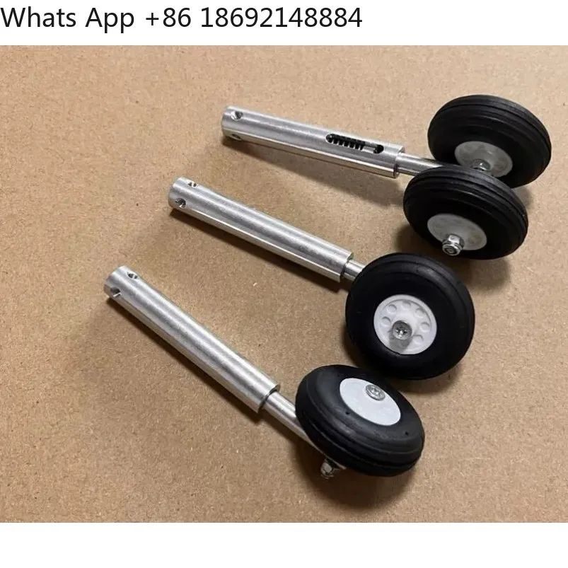 36mm PU Wheels H:100mm Lightweight Aluminum Alloy Anti-Vibration Landing Gears D3/4 for Retractable  RC Airplane Models Parts