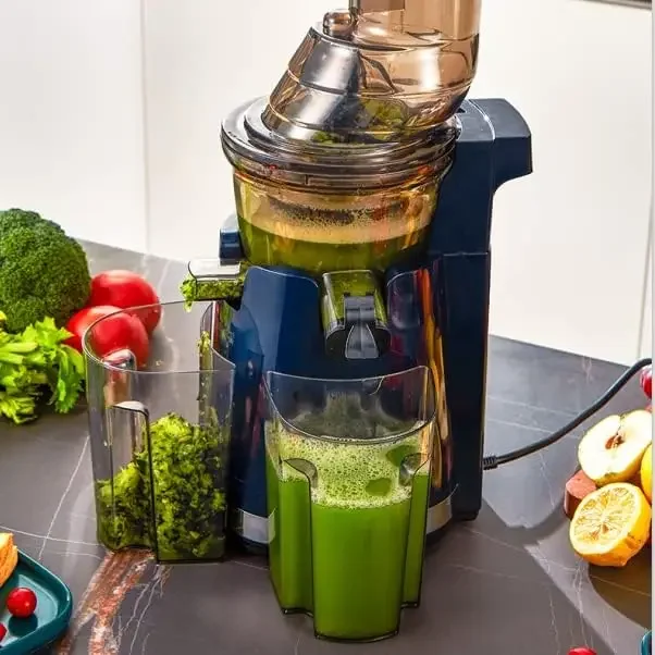 Juicer Masticating, mesin Juicer tekan dingin, Juicer Lambat Juicer pengambil dingin ditekan untuk sayuran dan buah mudah dibersihkan 2