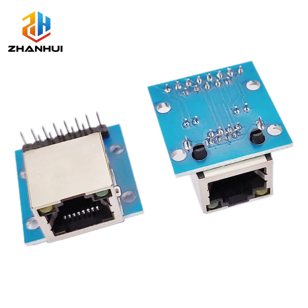 1/2/5PCS RJ45 Breakout Board with LED Indicators 8P8C Female Socket Adapter Test Board with Pin Headers for Network Projects