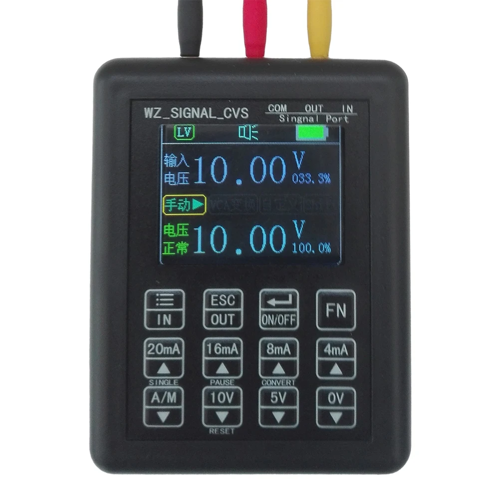 Portable 0-20mA 4-20mA 0-10V 0-12V Signal Generator 0-24mA LCD Display Calibrator Measuring Meter Debugging Tool Micro port