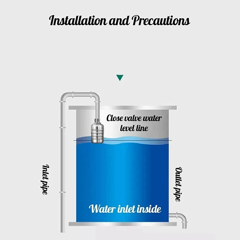 Floating Ball Valve Stainless Steel Float Valve Kit Automatic Water Level Control Valve With Faucet Hose And Clamp