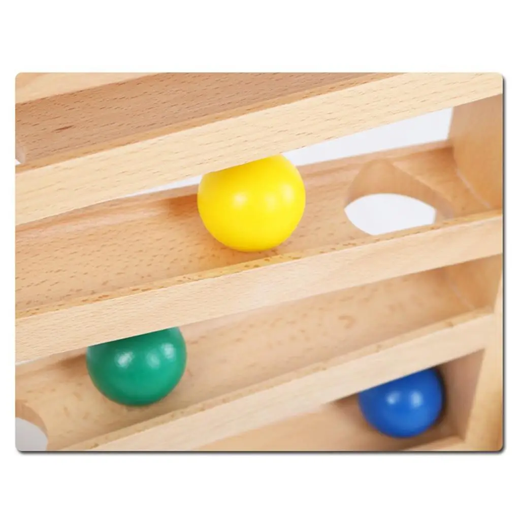 Ball Racer Ramp Track Set with 4 Balls Montessori Toddlers Gift