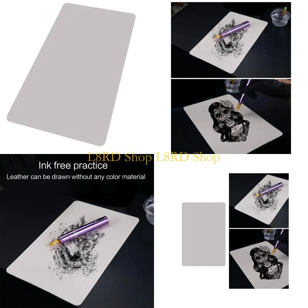 L8RD Blank Tattoos Practice Skin Double Sides Tattoos Skin Practice Silicone Tattooing Microblading Eyebrow Practice Skin