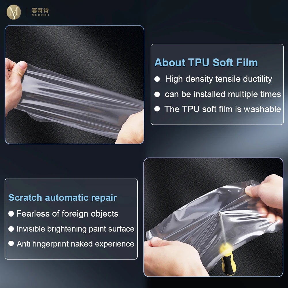 For Rising Auto F7 EP35 2023-25 Car Interior Center console Transparent TPU Protective film Anti-scratch Repair film Accessories