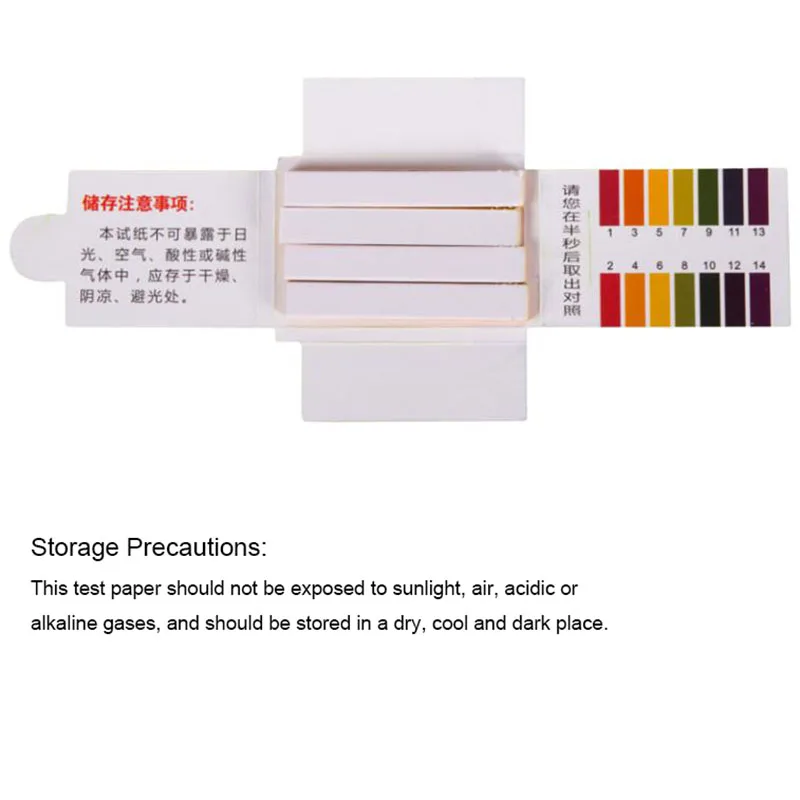 Aquarium Water Test 80 Strips Professional 1-14 ph Litmus Paper Ph Test Strips Water Acidity Test Strips with Control Card