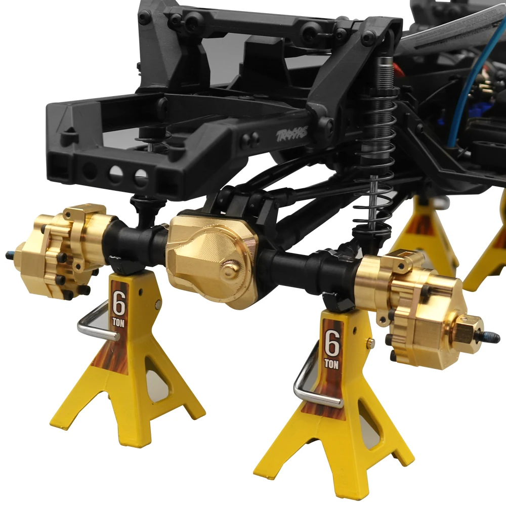 1/10 RC chenille TRX-4 laiton robuste contre-poids ensemble portail axe d'entraînement boîtier pare-chocs montage TRX4 TRX6 pièces de mise à niveau