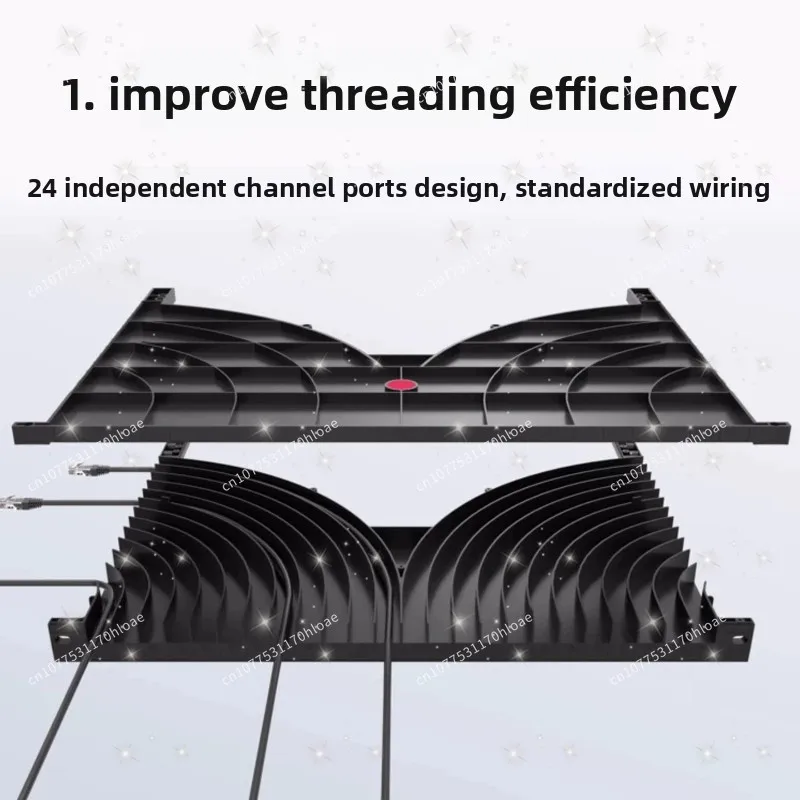 24-Port 48-Port Cabinet Cable Management Rack Network Cable Management Rack Switch Cable Management Rack