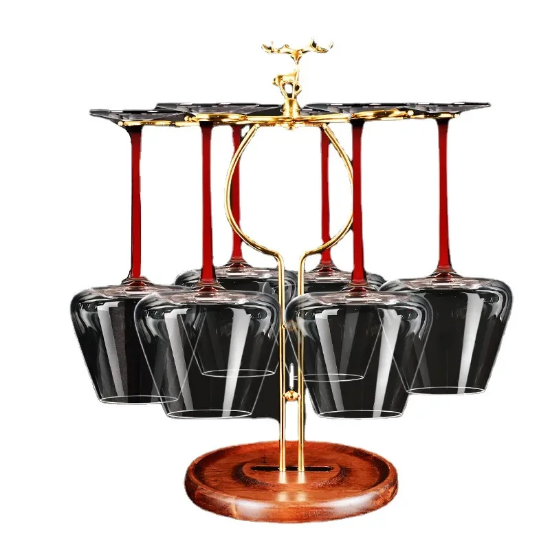 

Lead-free Crystal Glass Wine Set High-footed and Decanter Wedding Gift Family Party Champagne Brandy