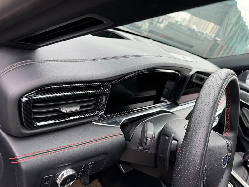 Car Accessories Carbon Fiber Style Front Side Air Outlet Ventilation Decoration Trim For Ford Explorer 2023 2024