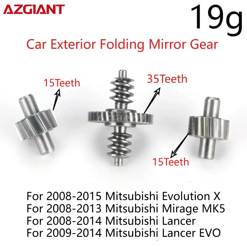 Car Exterior Folding Mirror Gear 35T 15T For Mitsubishi Evolution X Mirage MK5 Lancer EVO New electric car conversion kit DIY