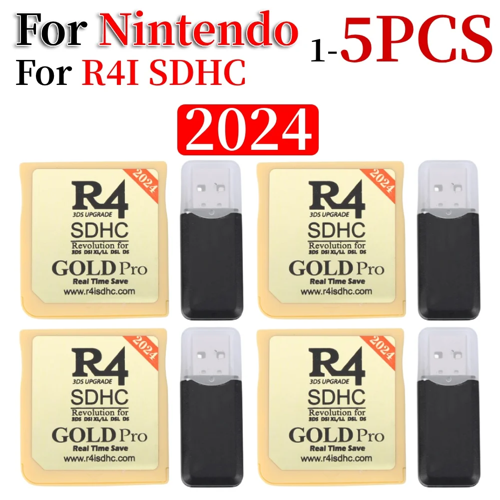 2024 R4 SDHC Adapter Secure Digital Memory Card Burning Card Game Card Flashcard For 3DS DSI XL/LL DSL DS RTS LIFE Game Com Card