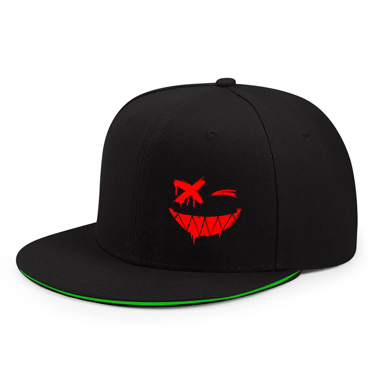 Red XX Baseballkappen mit lächelndem Gesicht, für Männer und Frauen, Hip-Hop, Outdoor, verstellbar, lässig, Sonnenschutz, Sonnenhut, Streetwear – Detail 4