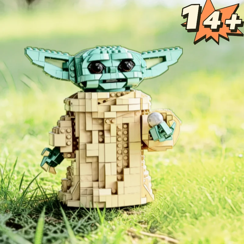 2026 New Classic Space Wars Baby Yoda Building Blocks Cute Character Diy Assembly Ornament Premium Christmas Holiday Surprise