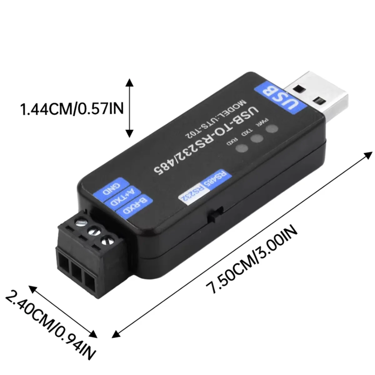 USB to RS485/RS232 Communication Module Bidirectional Half-Duplex Serial Line Converter Communication ModuleJAS